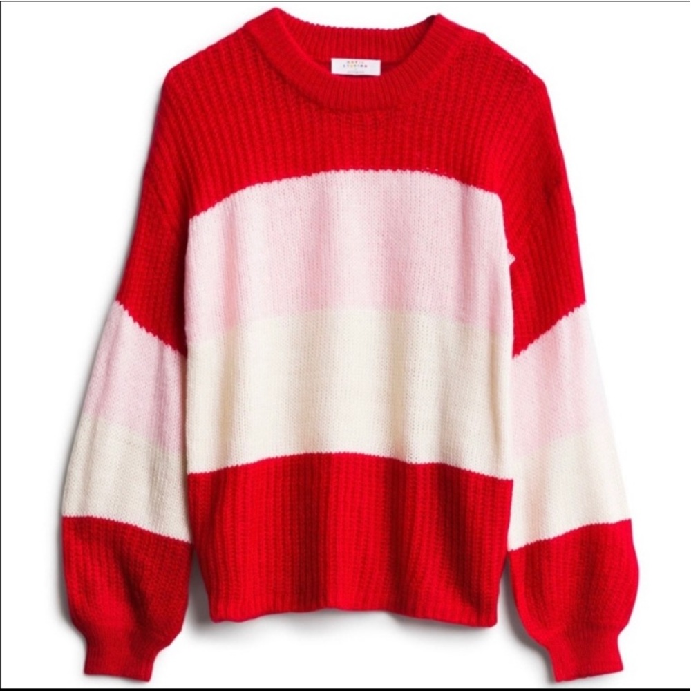 Katie Sturino Color Block Pullover Sweater
